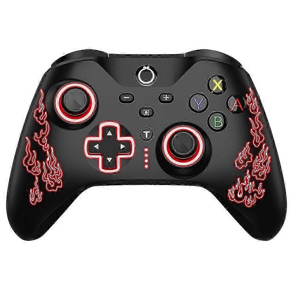 Wireless Gaming Controller with Hall Trigger RGB Light for PC//Android Gamepad Black Myth