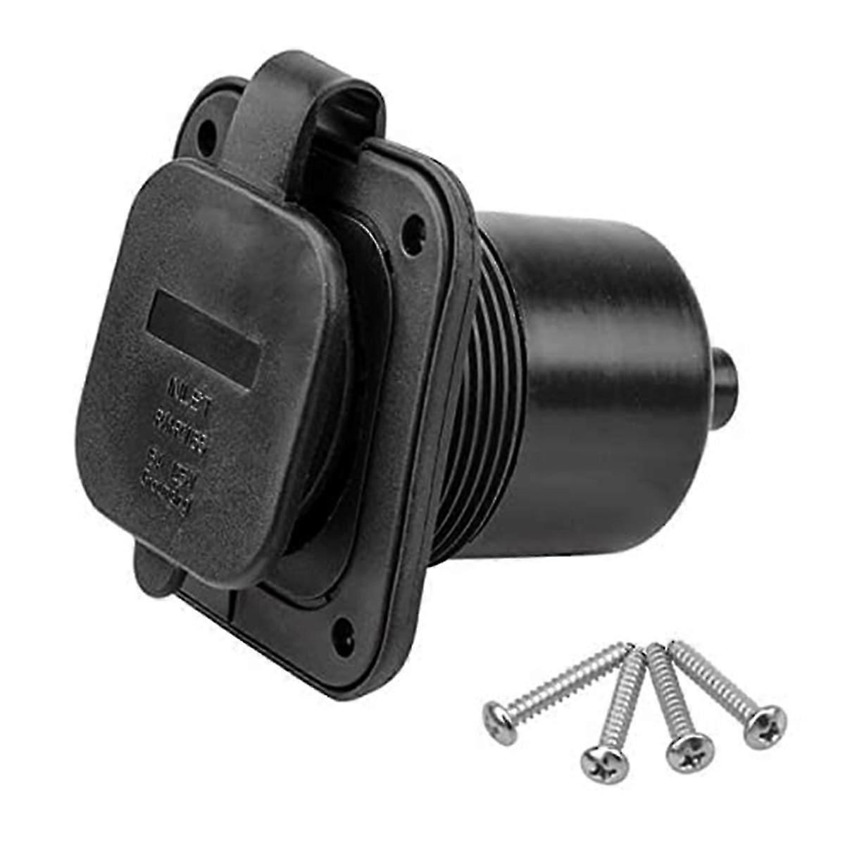 قابس مخرج 15 أمبير ، منفذ 5-15 125 فولت RV مع غطاء مقاوم للماء لسلك التمديد الكهربائي لقارب RV