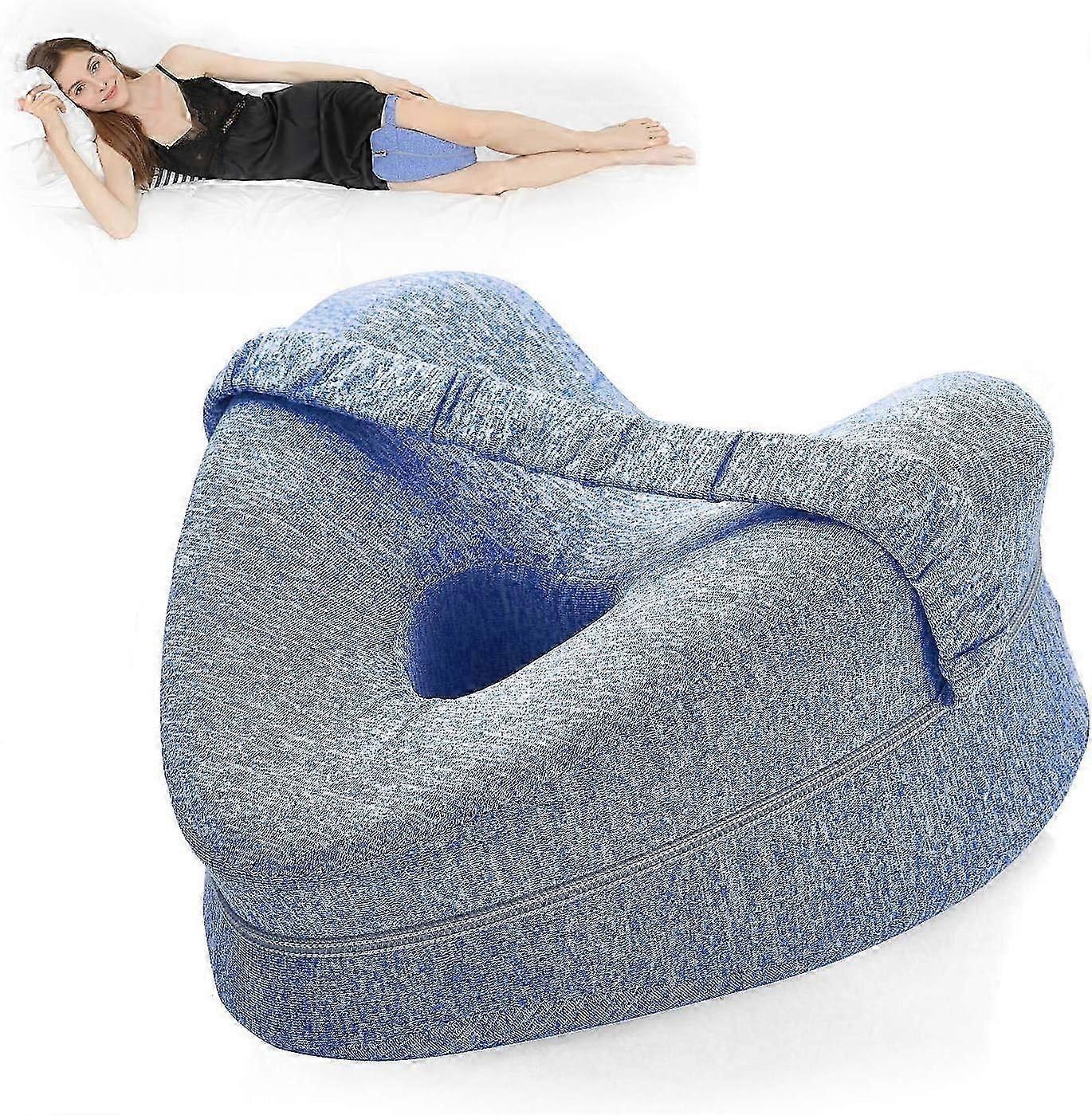 Benpute | Ergonomiske side soveputer | Memory Foam knepute med stropp for side sovende