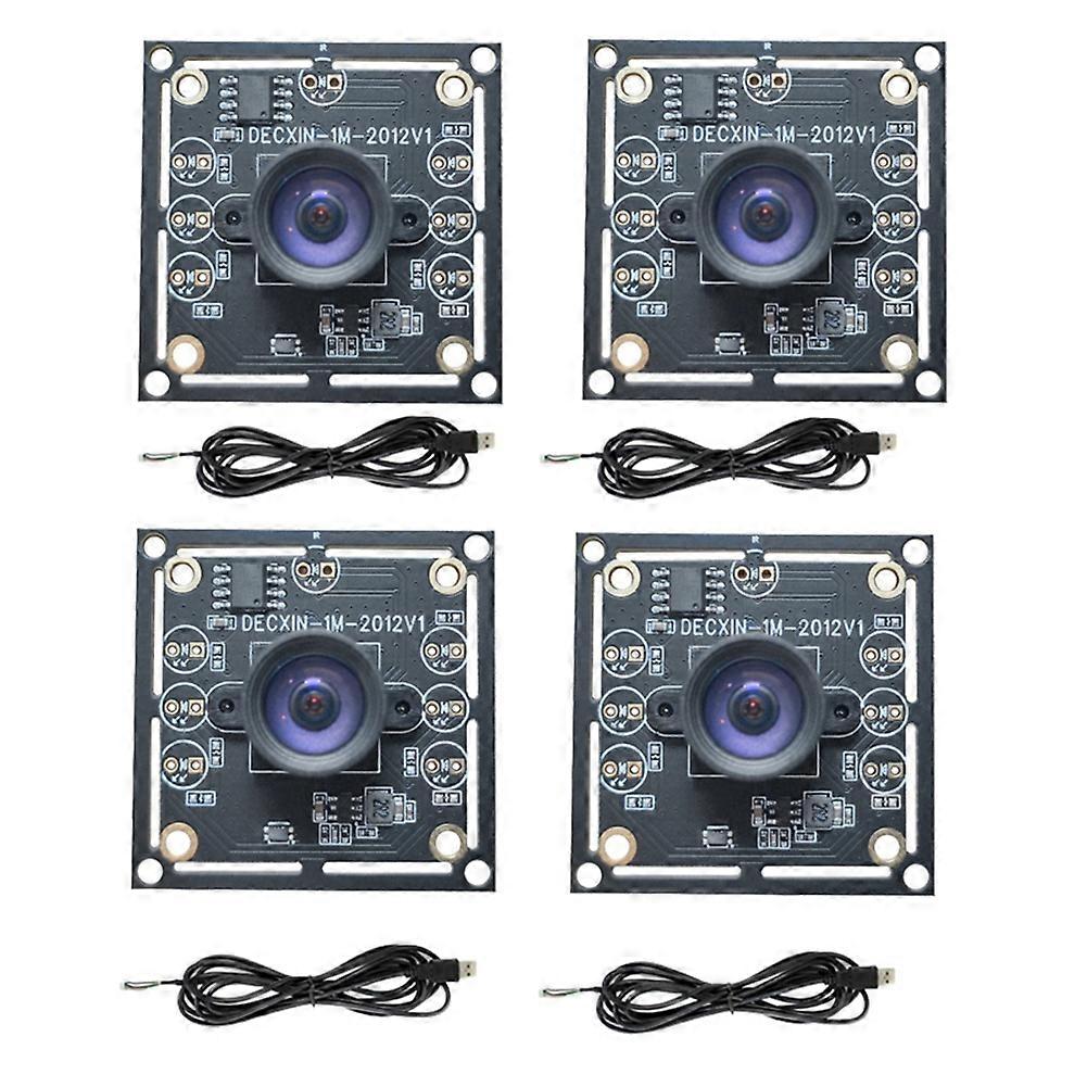 4PCS 100 Degree Camera Module OV9732 1MP 1280x720 30fps USB Camera Module Drive Free for WinXP/7/8/10 With1.5M Cable