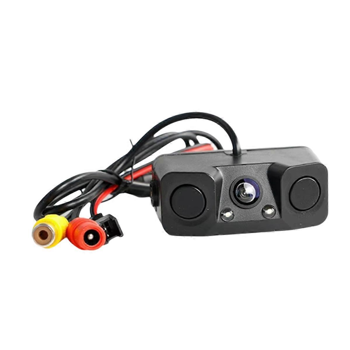 3 in 1 HD CCD Car Rear View Camera Parking Radar Detector Sensor