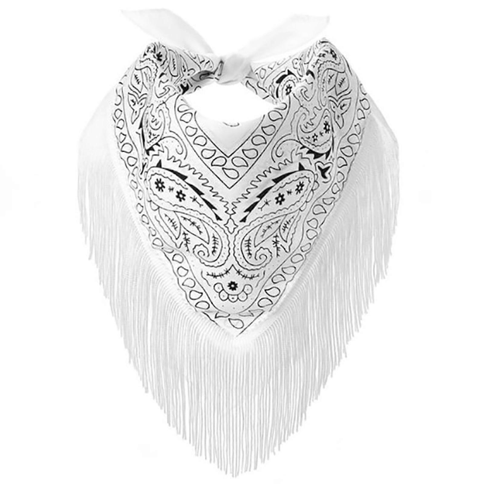 Multifunctional Women's Headbands Scarf Bachelorette Bandanas Use as Scarves and Wristbands  White