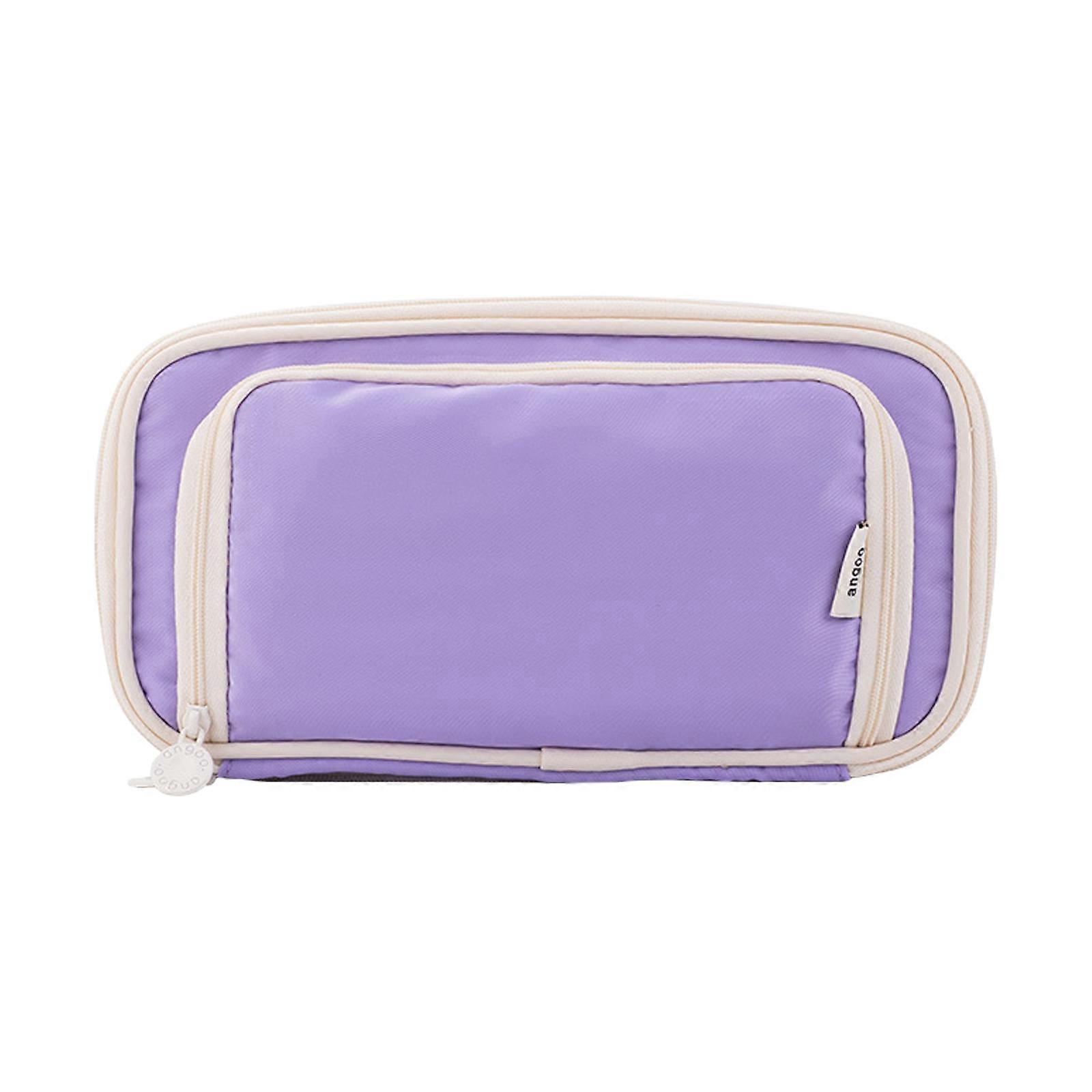 Big Capacity Pencil Case Double Layer Pen Pouches Marker Organizers Storage Bag Travel Cosmetic Storage Bag Pouches