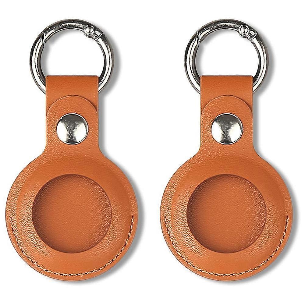 2Pcs Case Compatible for , PU Leather Skin Cover Brown