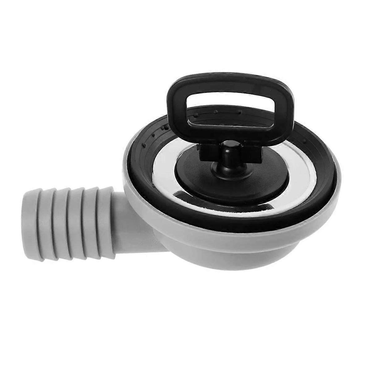 Plugue de drenagem de pia de 56 mm e 2,2 polegadas com ângulo de encaixe para barco, caravana, motorhome, RV, acessórios