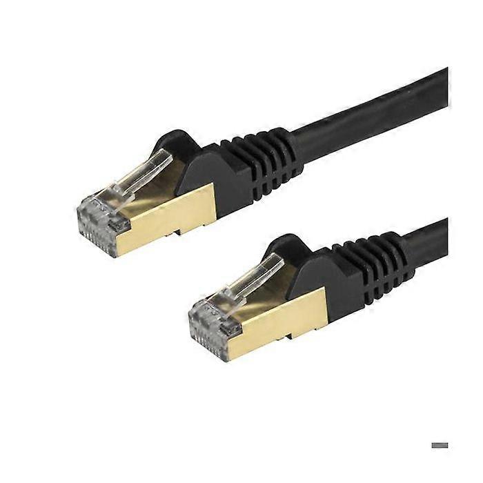 StarTech CAT6a Patch Cable - 1.5 m - Snagless - RJ45 Patch Cable - Black (Cable - Black CAT6a Cable 1.5 m) -