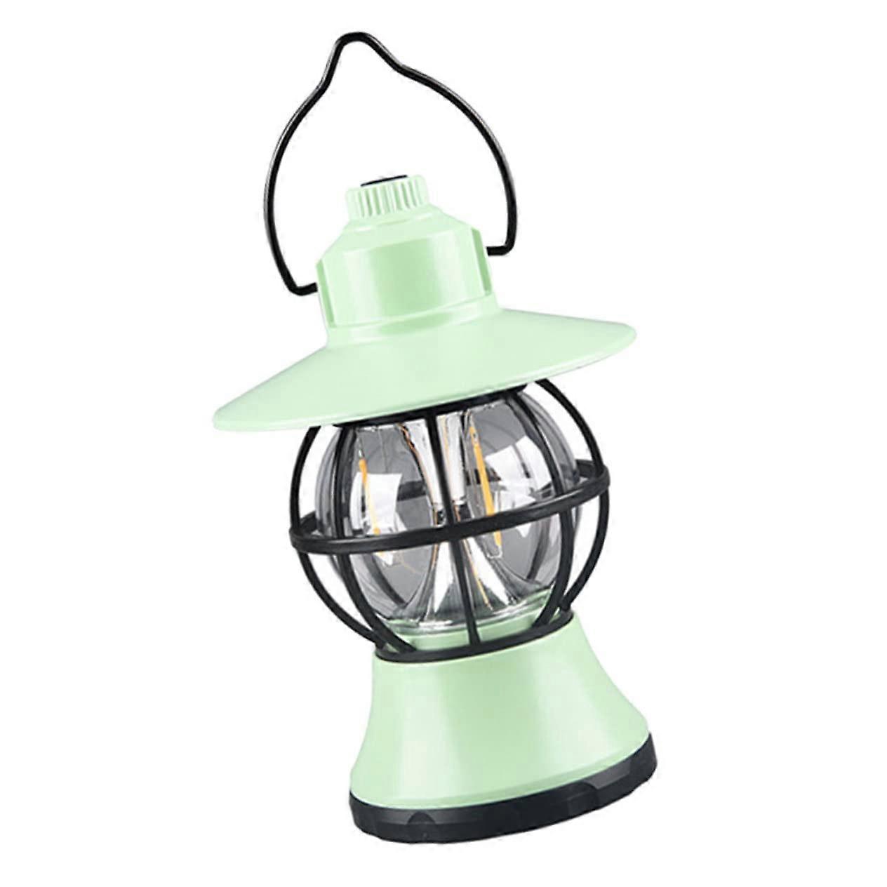 Practical Retro Camping Light with USB Rechargeable Battery for Tent and Outdoor Use, Compact and Portable Design