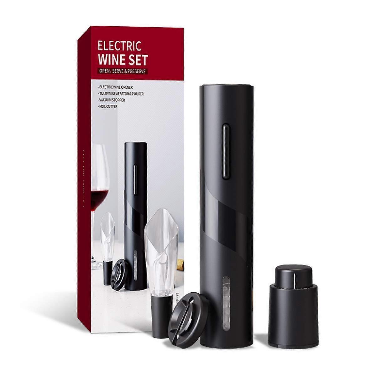 4 Piece Automatic Electric  Opener Set for Home Kitchen Party