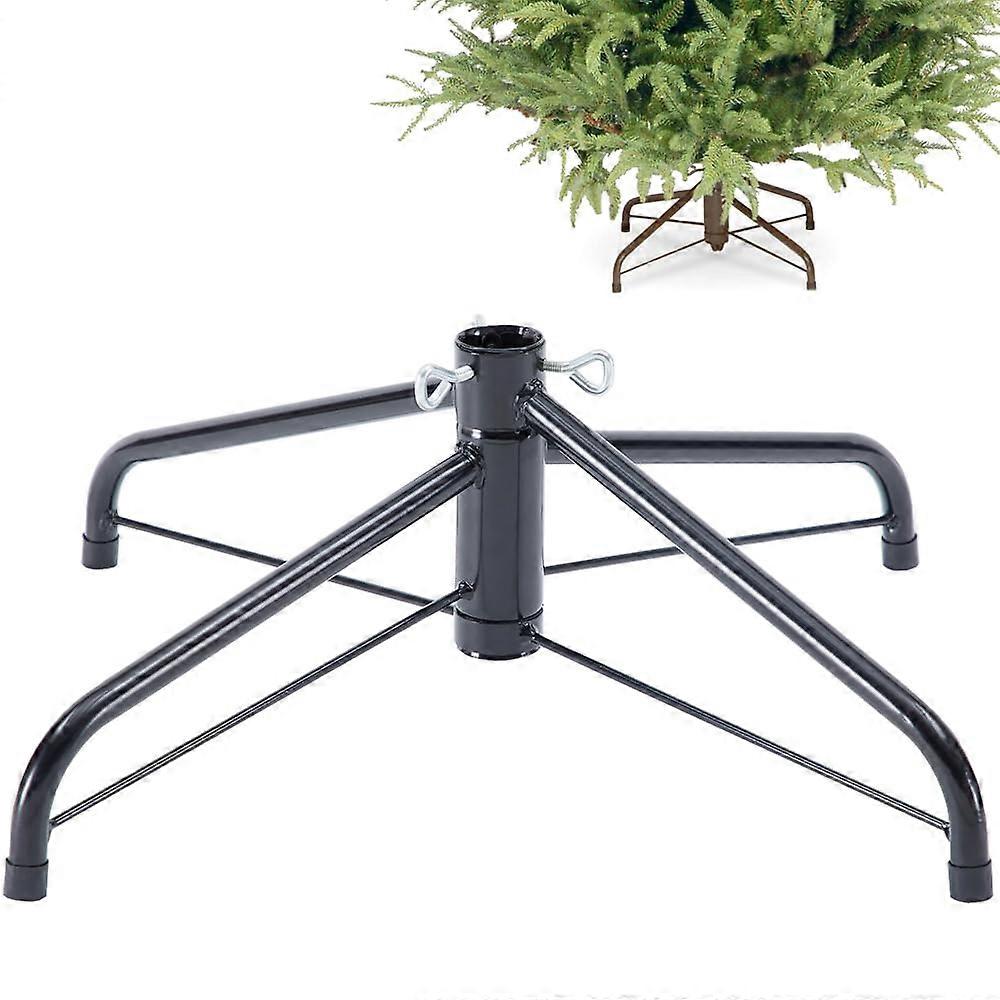 Christmas Tree Stand for 4 to 6 Foot Trees, Fits 0.75-1.25 Inch Pole, Heavy-Duty Plastic Base, Easy Setup and Stability