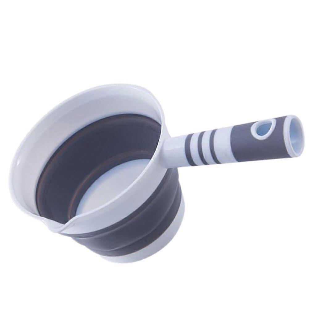 Folding Water Scoop Ladle 1pc Portable Plastic Bath Dipper Kitchen Watering Spoon Rinse Colander Daily Use