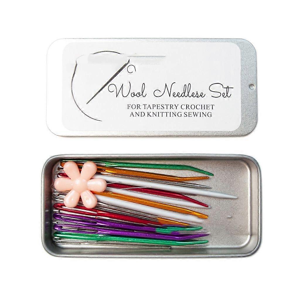 Tapestry Needle Yarn Needle Stainless Steel Wool Needle & Needle Threader