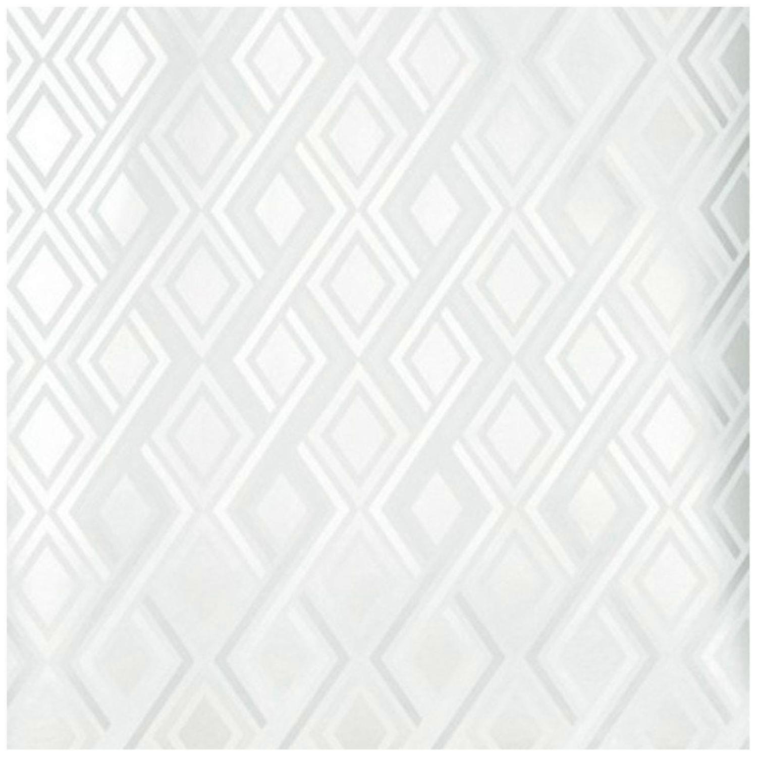 Prestigious Textiles Halcyon Chalk Geometric Natural Wallpaper