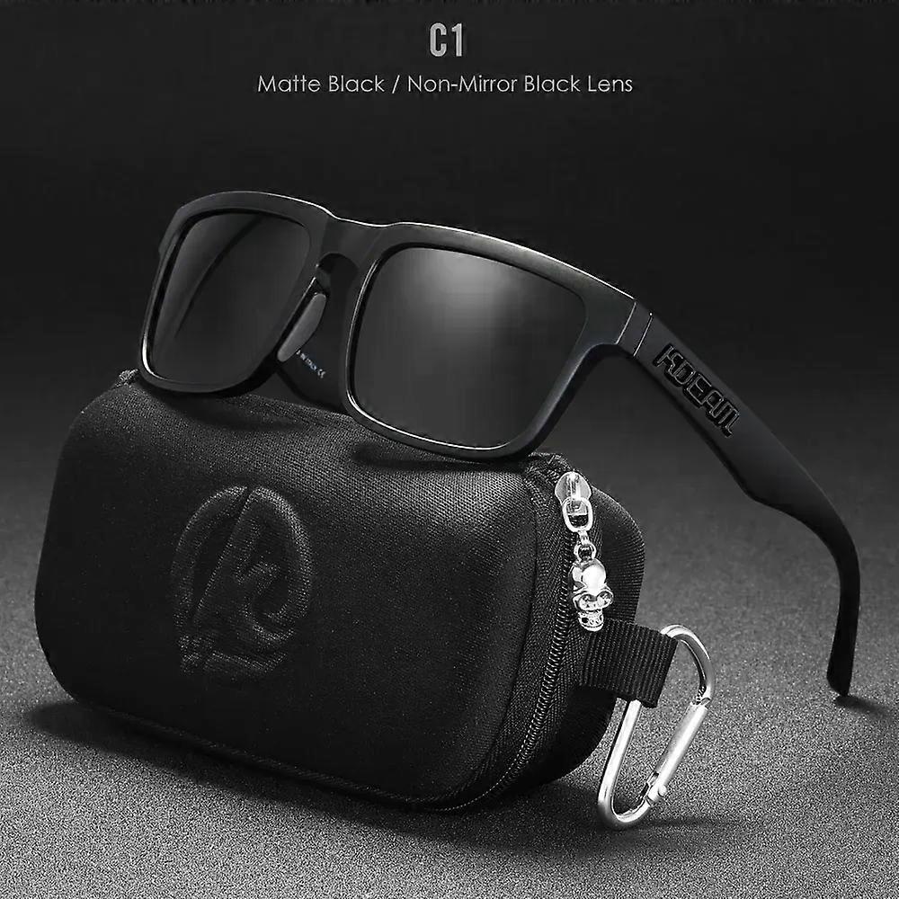 New Brand High Quality Men Square Sunglasses Colors Sports Polarized Sun Glasses Reflective Coating Mirrored Lens UV400