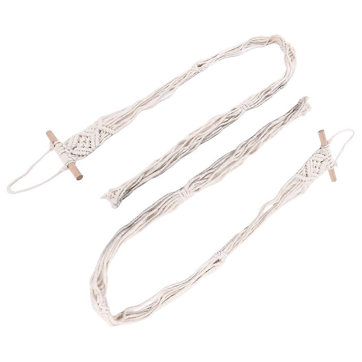 2PCS Macrame Hat Hangers Boho Hat Rack Cowboy Hat Hanger