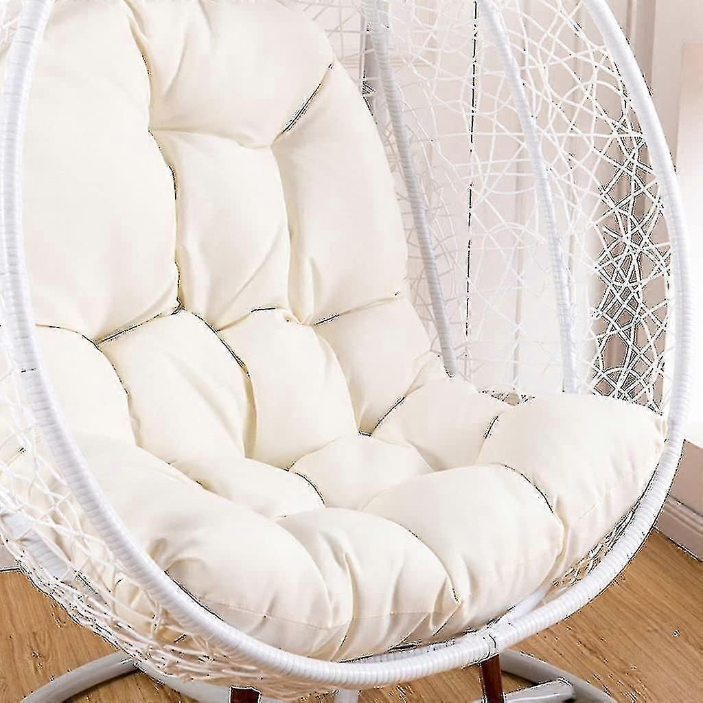 Waterproof And Thick Swing Seat Cushion - Backrest Cushion For Garden Swing Seat Only - Dirt-proof Cushion, Durable And Comfortable (white, 80x120cm),