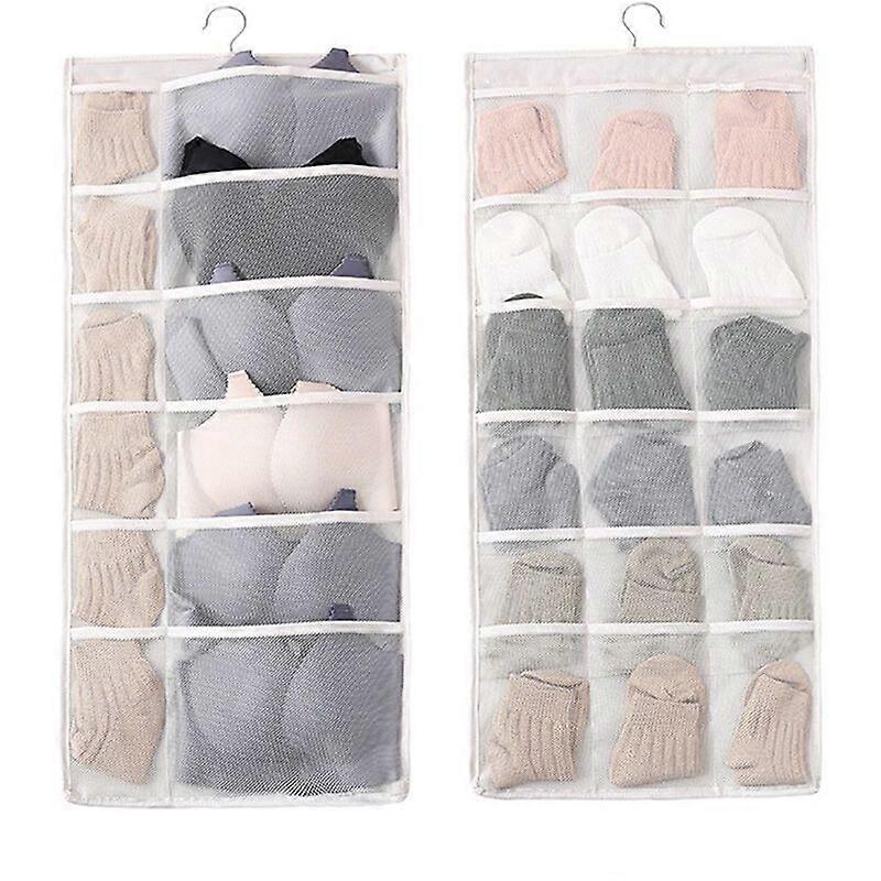 Underwear storage bag, wall-mounted storage bag (upgraded beige)