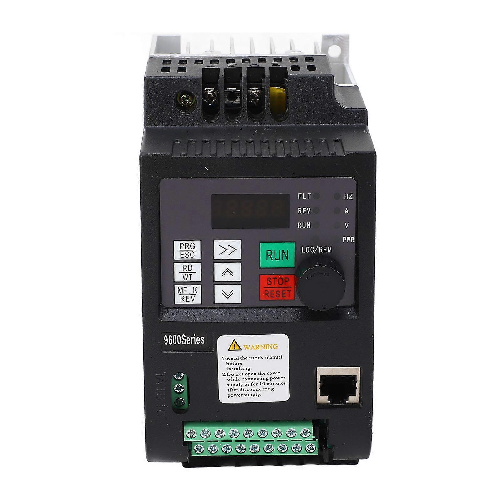 Variable Drive 1.5KW 7A 1PH 110V Input 3PH 0-220V Output Frequency Converter with PID Controller