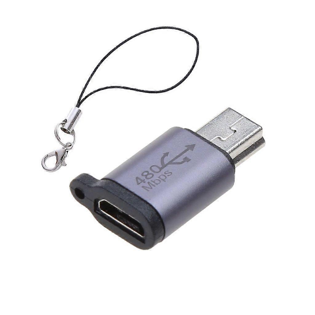 Micro USB-mini-USB-sovitin TypeC naaras-mini-USB-urosmuunnin 480Mbps