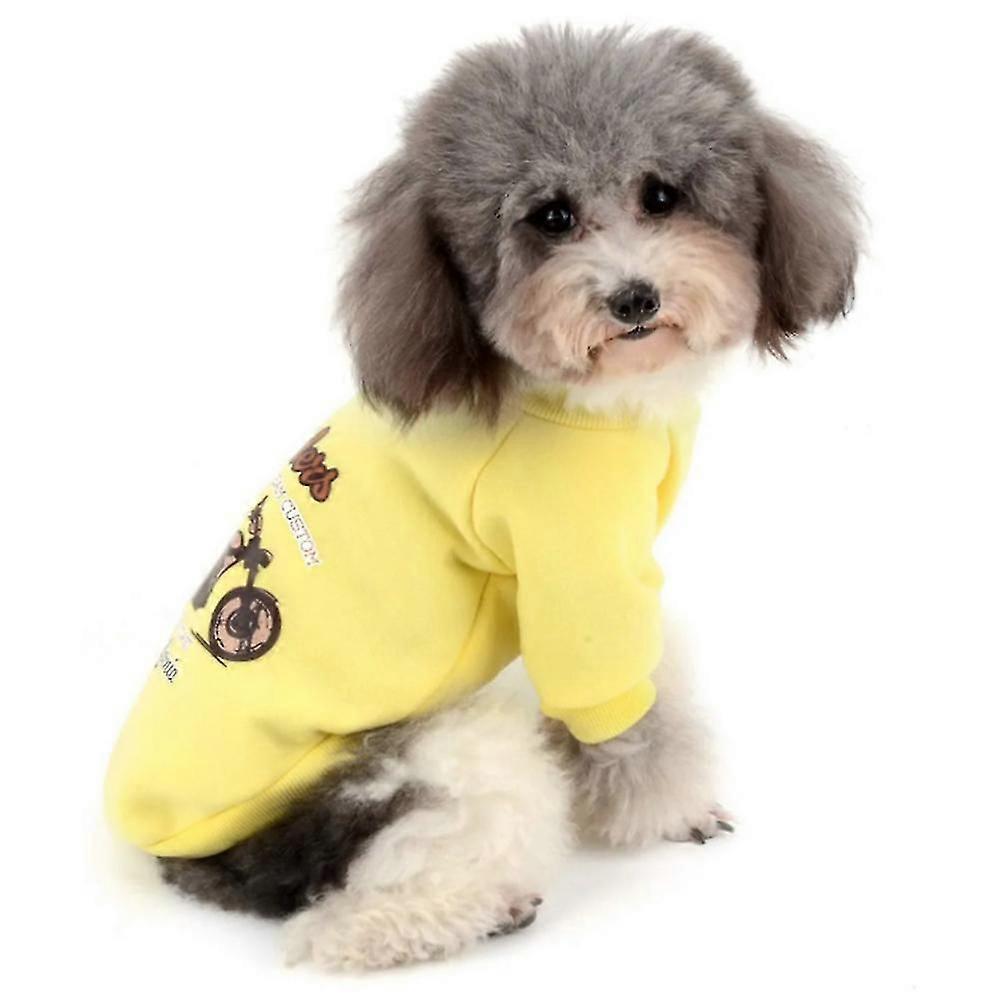 Dog Motorcycle Pattern Sweater Pet Clothes Dog