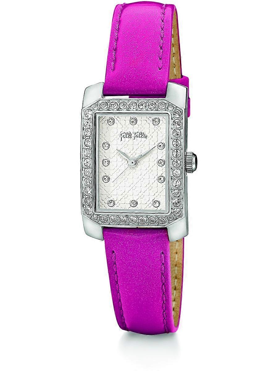 Folli Follie Rosa Echtes Leder WF13A053SSS Damenuhr