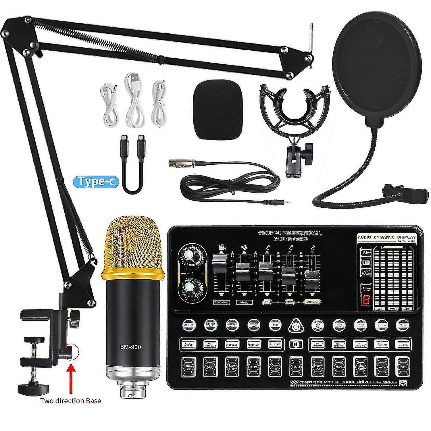 I style Live sound card mobile phone equipment computer recording capacitor microphone live broadcast