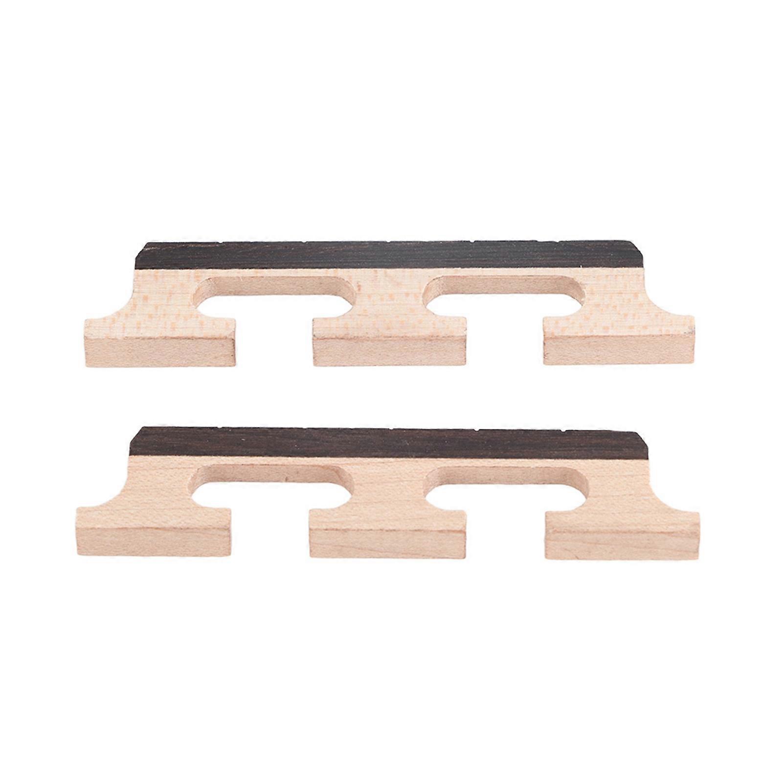 Chevalet de banjo en palissandre à 5 cordes HA02, 2 pièces, accessoires en bois