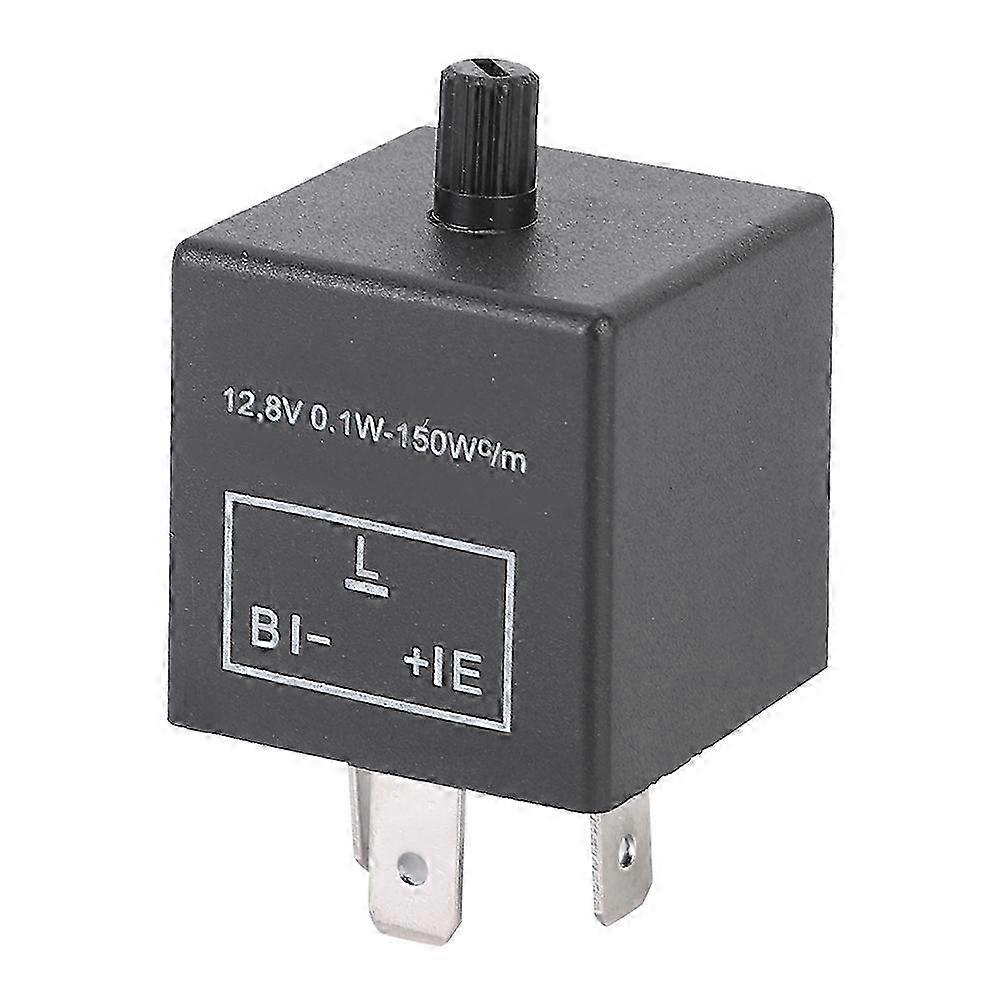 3-pin justerbart LED-blinkrelæ til bilblinklys