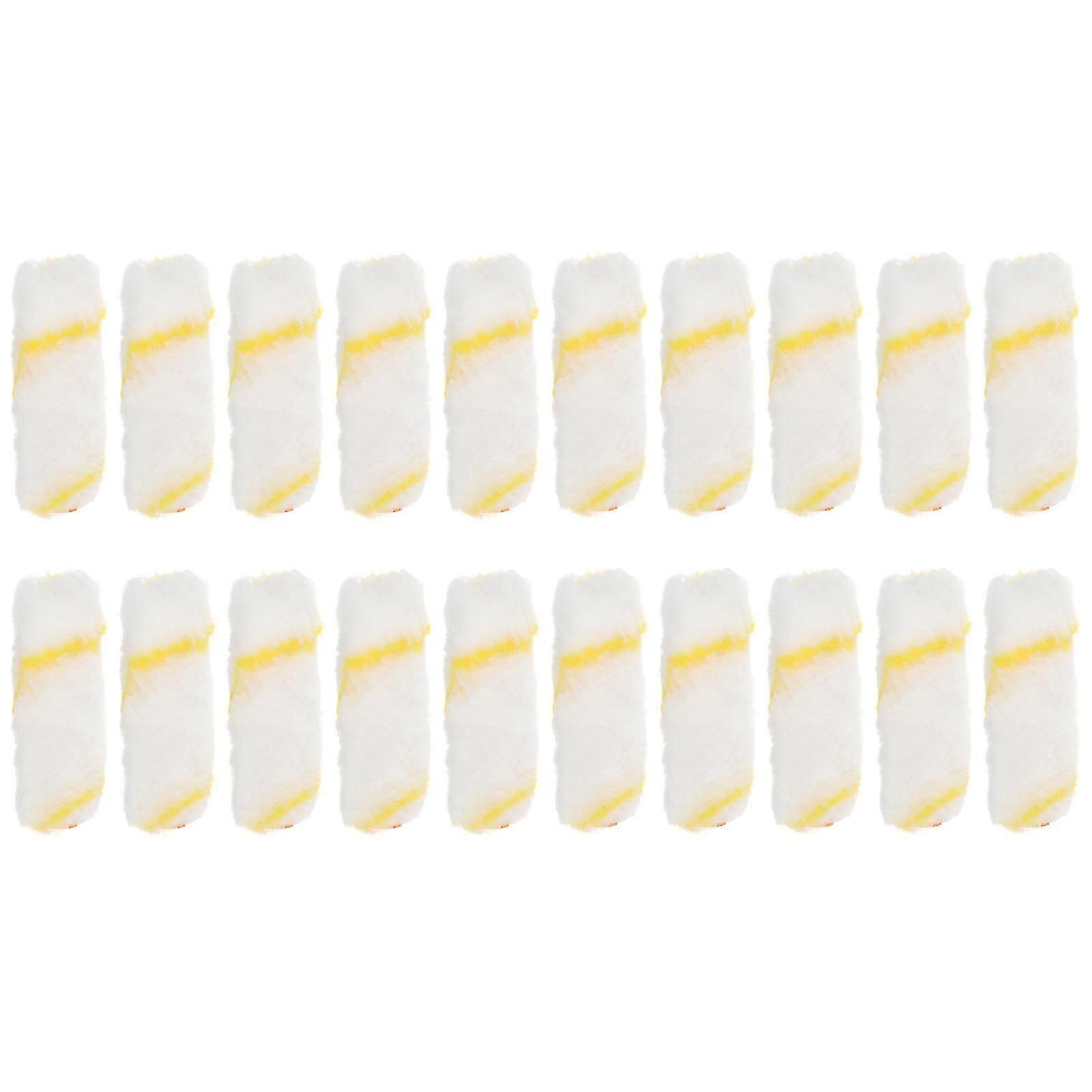 20PCS Cover Polyester Roller Sleeve Decorators Brush Smooth Tools No Handle Paint Roller Cover Mini Rollers