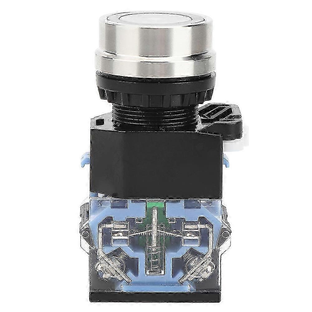 22mm Installation Diameter Push Button Switch without Light Industrial Accessory GQ38 ACDC24VSelf-Locking
