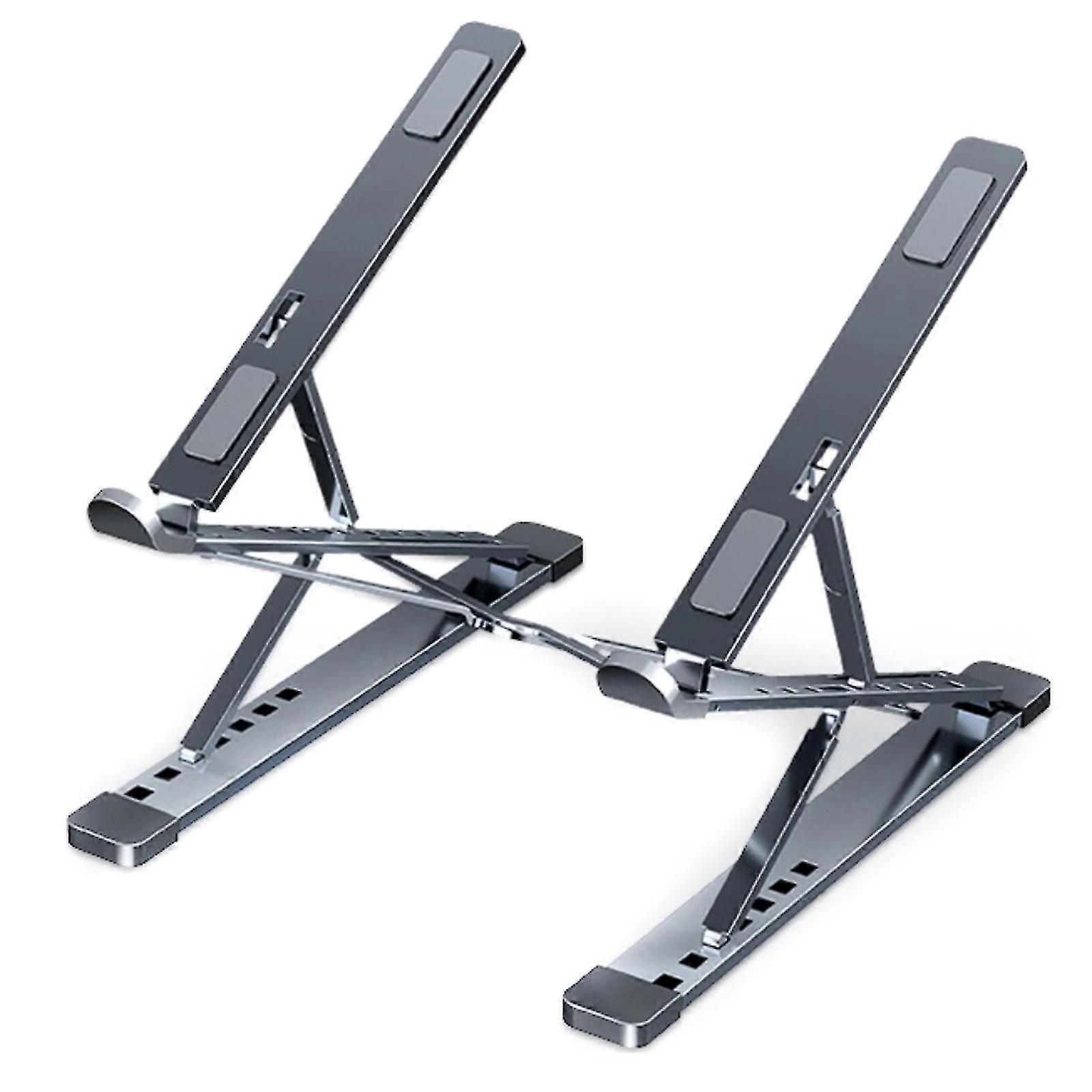 Folding Portable Laptop Notebook Stand, Viewing Angle Height Adjustable Aluminum Bracket