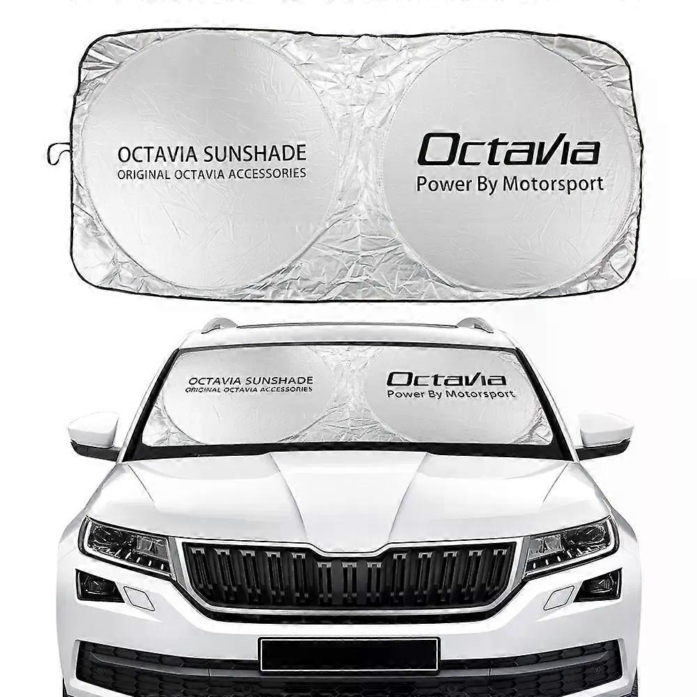 Suitable for Skoda Octavia 2 A7 A5 Car Windshield Sunshades Flodable Covers Auto Front Window Sunshades Unti-UV Automobile Accessories
