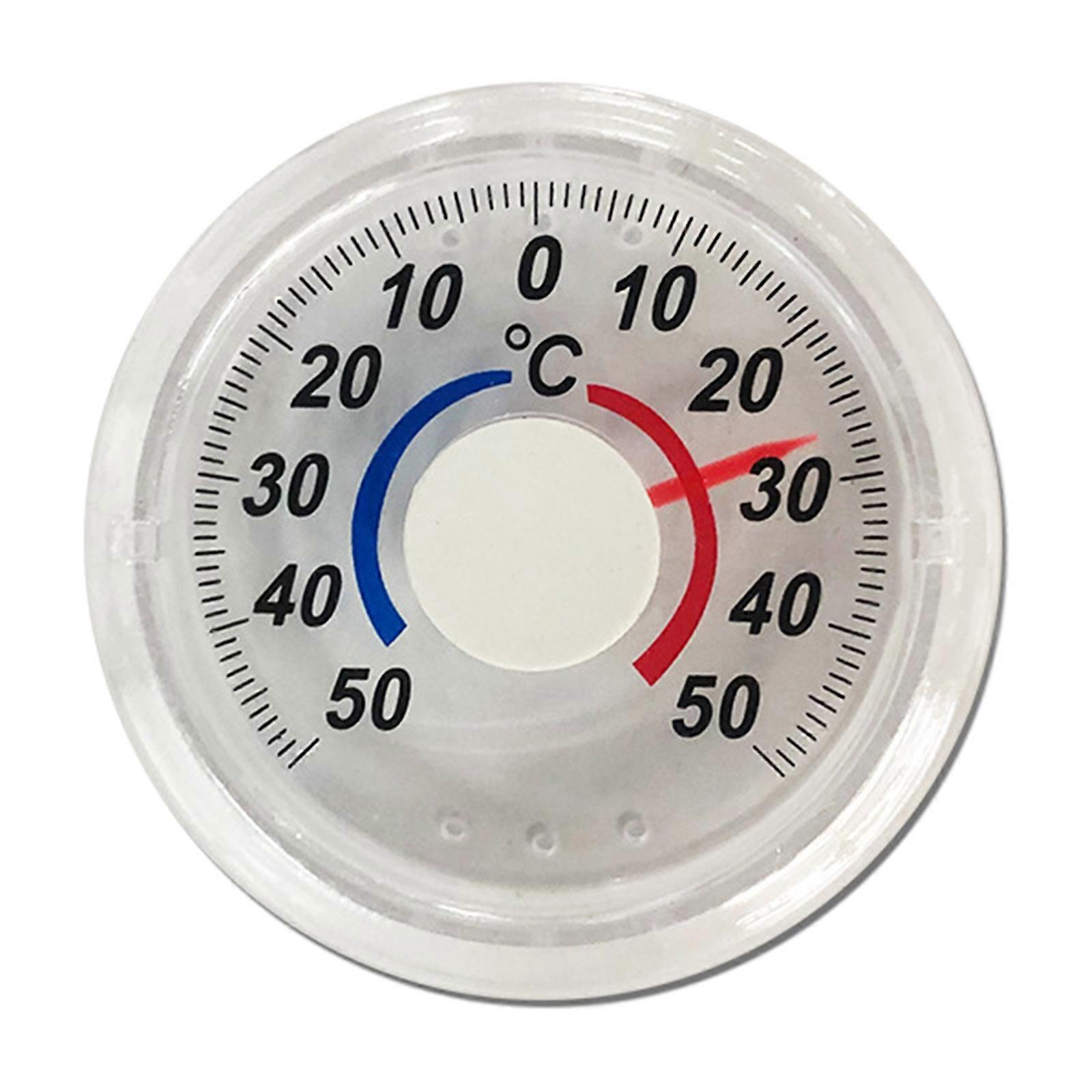 Wall Hanging Thermometer Plastic Round Temperature Monitor Gange Refrigerator Thermometer Measuring Range -50°C~50°C