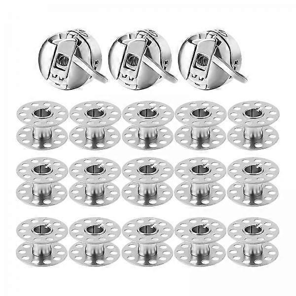 Classic Sewing Machine Bobbin Collection in Compact Storage Box