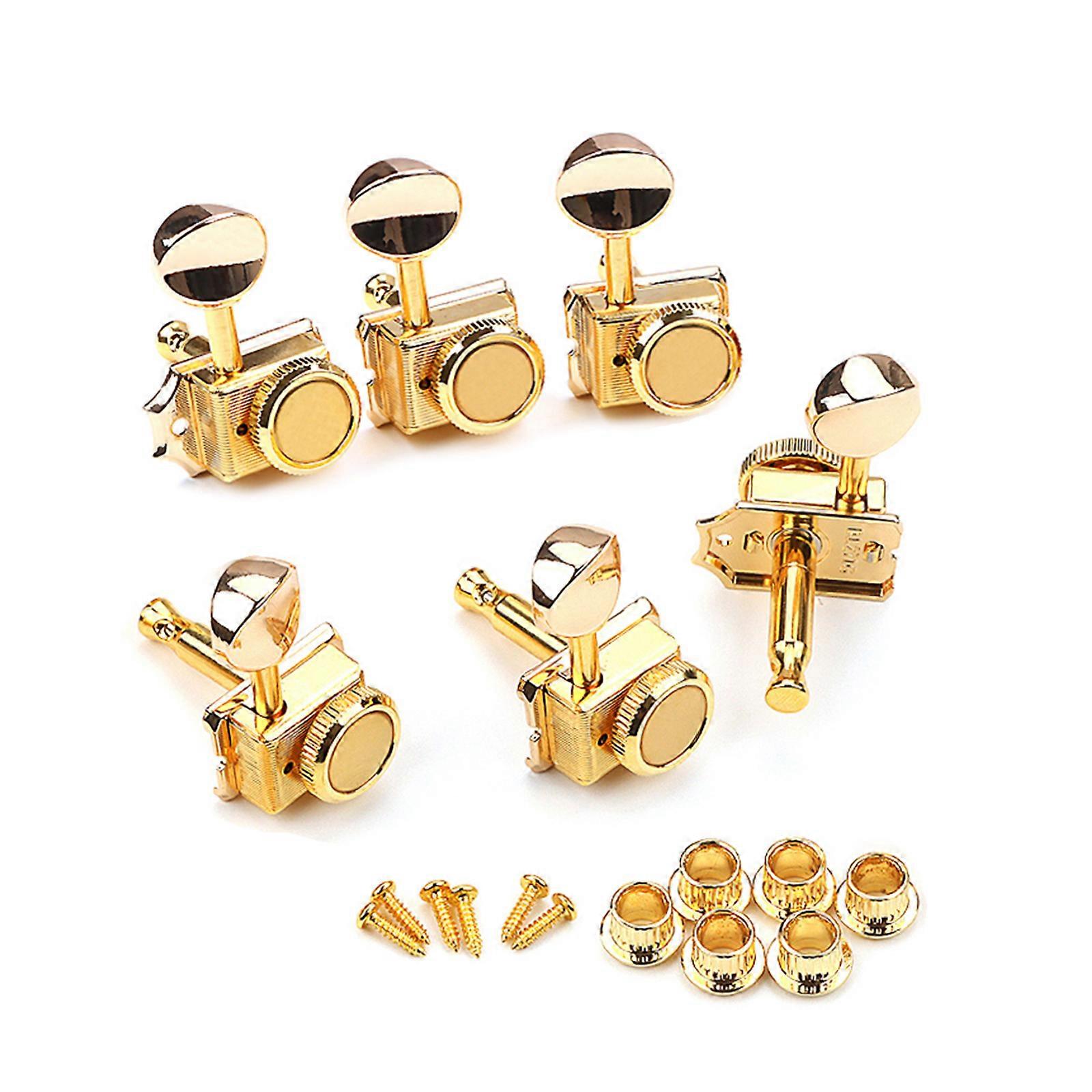 6R String Right Left Guitar Tuning Pegs Locking Tuners Keys Machine Heads for Acoustic Guitars Parts & Accessories