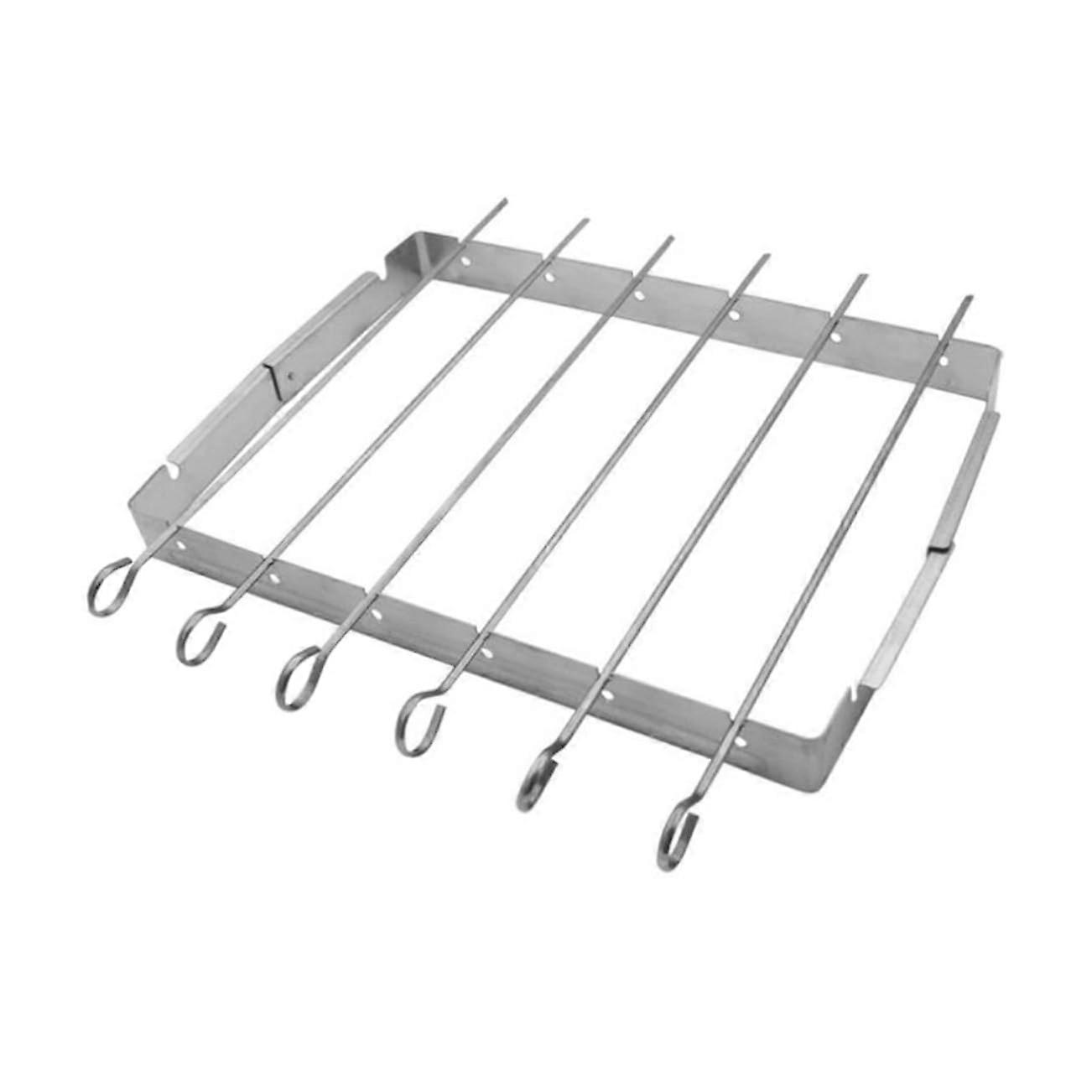 Skewer Rack Set Foldable and Reusable for BBQ Skewers, Ideal for Grill Parties, Camping, Picnics, Garden, Easy to Clean