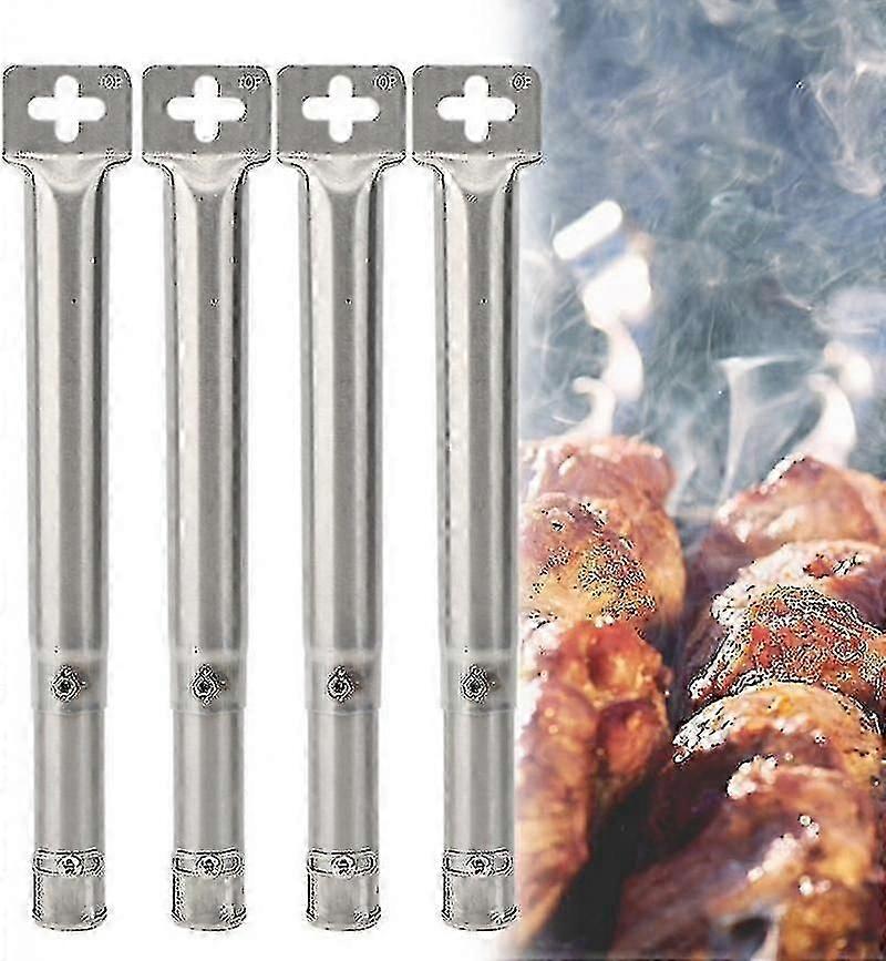4pcs καθολικός διευθετήσιμος ανοξείδωτος καυστήρας σωλήνων αερίου bbq bbq