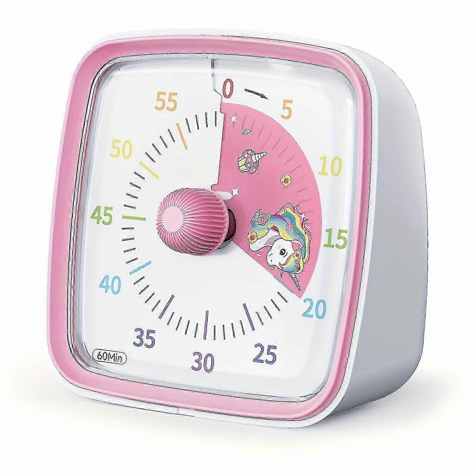 New Models Yunbaoit Rainbow Visual Timer - 60 Min Countdown, Night Light, Whisper-quiet, Classroom Kitchen Timer For Home, School Office Jkw