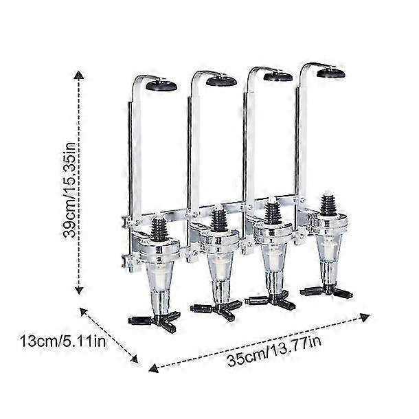 2025 Nouveau Mélangeur Distributeur Quantitatif Amélioré Grille Verseuse Murale À 4 Têtes 30ml Rangée Droite Cocktail