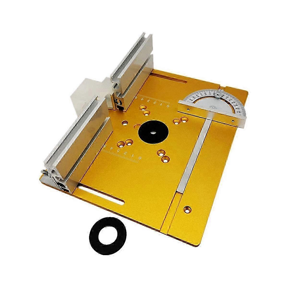 Router Table Insert Plate Woodworking Benche Table Saw with Miter Gauge Guide Aluminium Profile Fen