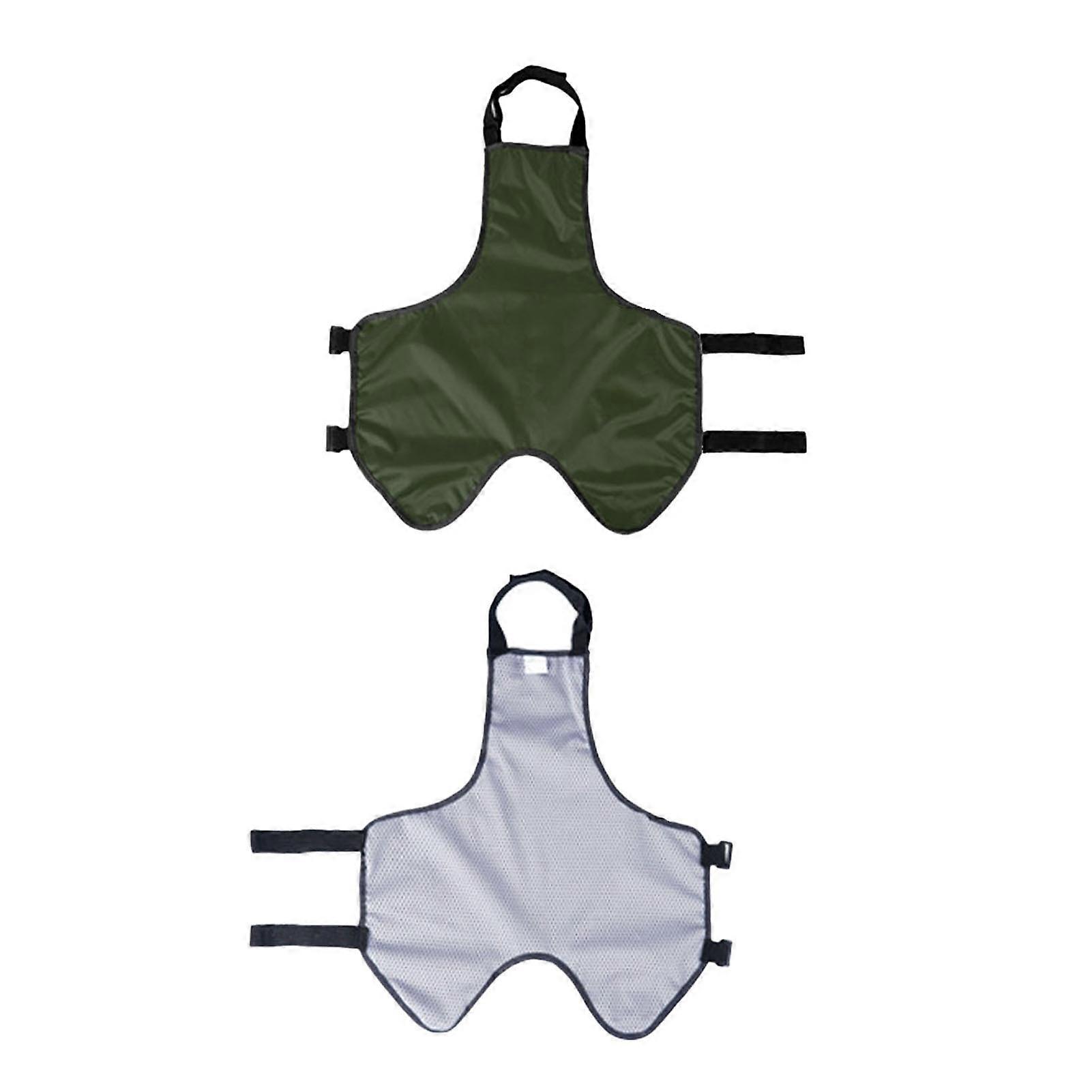 Grand bavoir pour chien, imperméable, respirant, protection complète, facile à nettoyer, protection de poitrine pour animaux de compagnie, vert, M