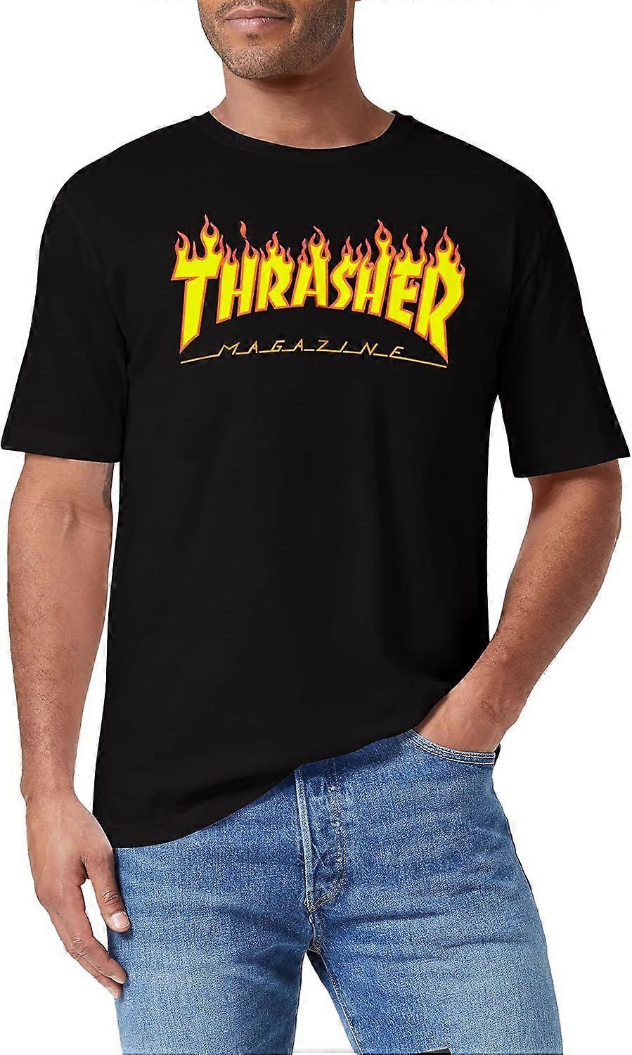 Thrasher Flame T-shirt - Sort