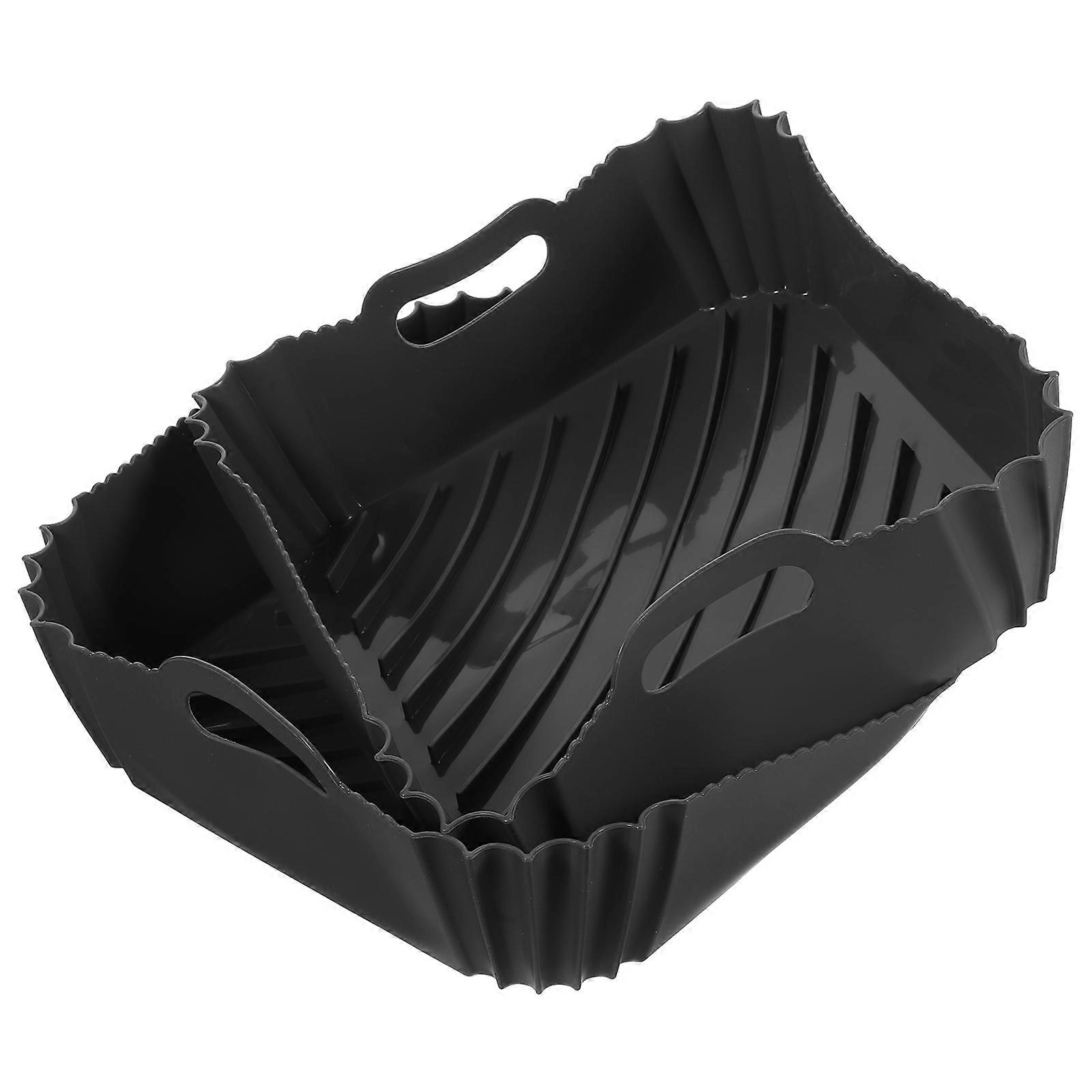 It seems like you've provided a product title for a **reusable silicone baking tray/liner** designed for use in air fryers and ovens. If you're