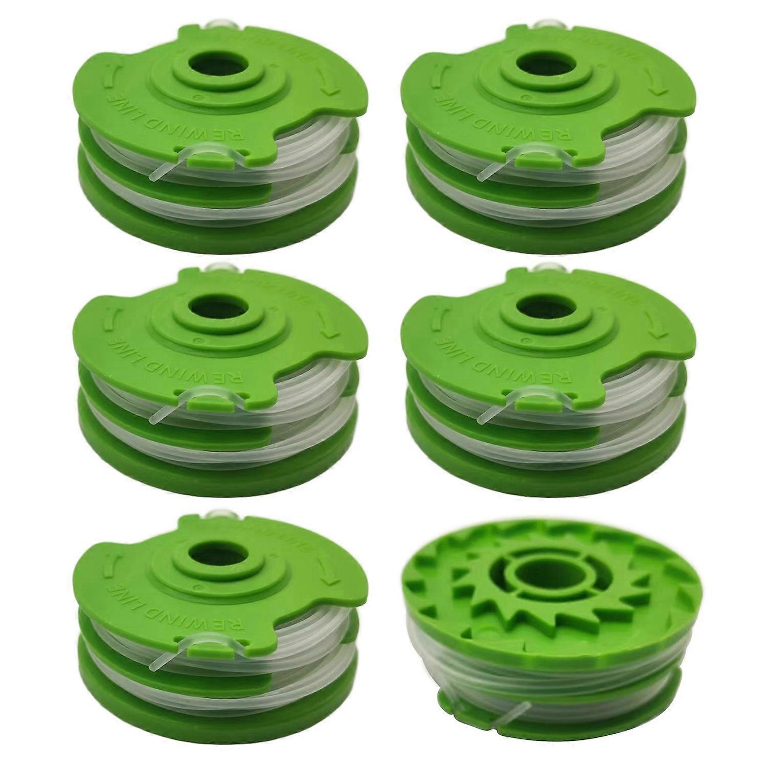 RS90111 6Pcs Replacement Spool for Earthwise ST00011 ST00013 ST00015 ST00113 ST00115 Mower Accessory