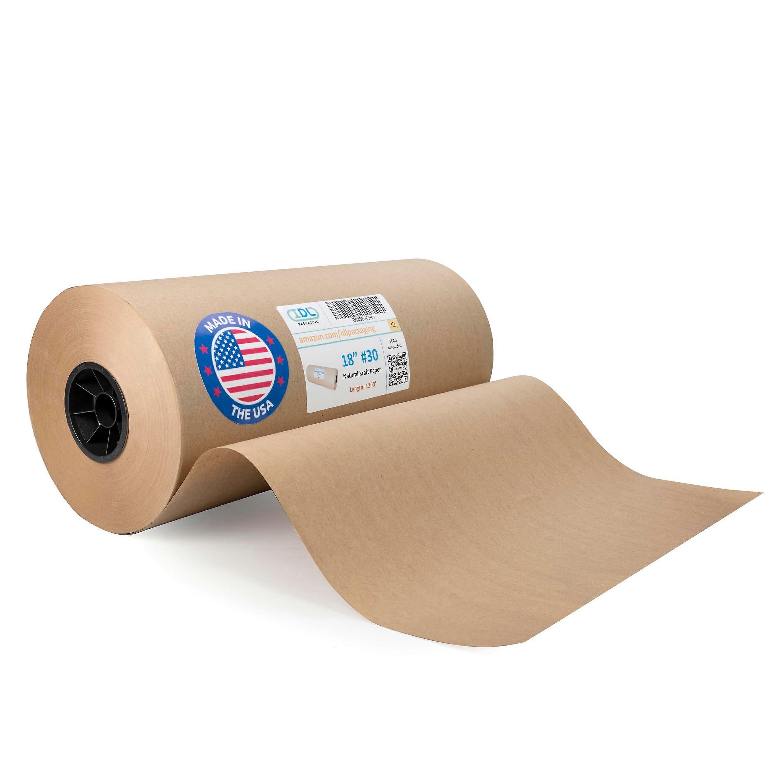18' x 14400' Large Brown Kraft Paper Roll for Packing