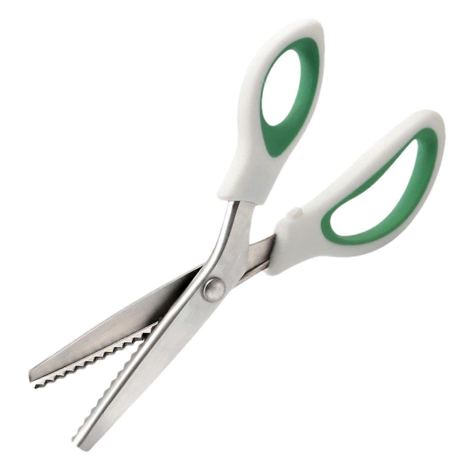 Decorative Edge Scissors Stainless Steel Serrated Cutting Scissors with Comfortable Handle for Fabric Crafts