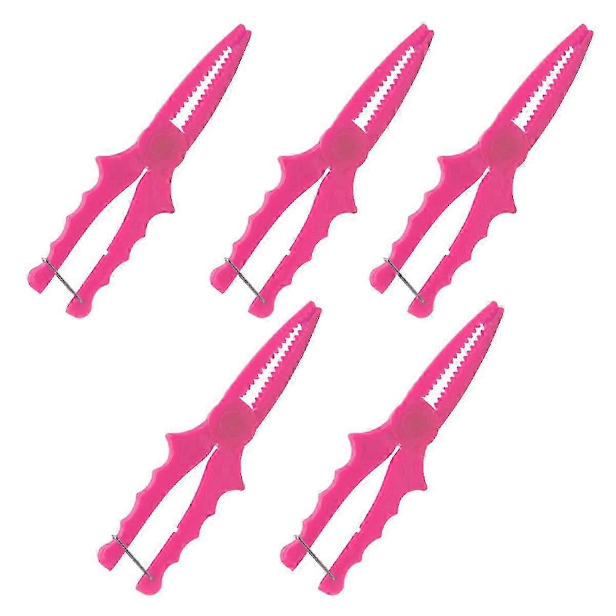 Plastic Clamp Fish Pliers Small Fish Clamp Fish Controller Pink SZRH