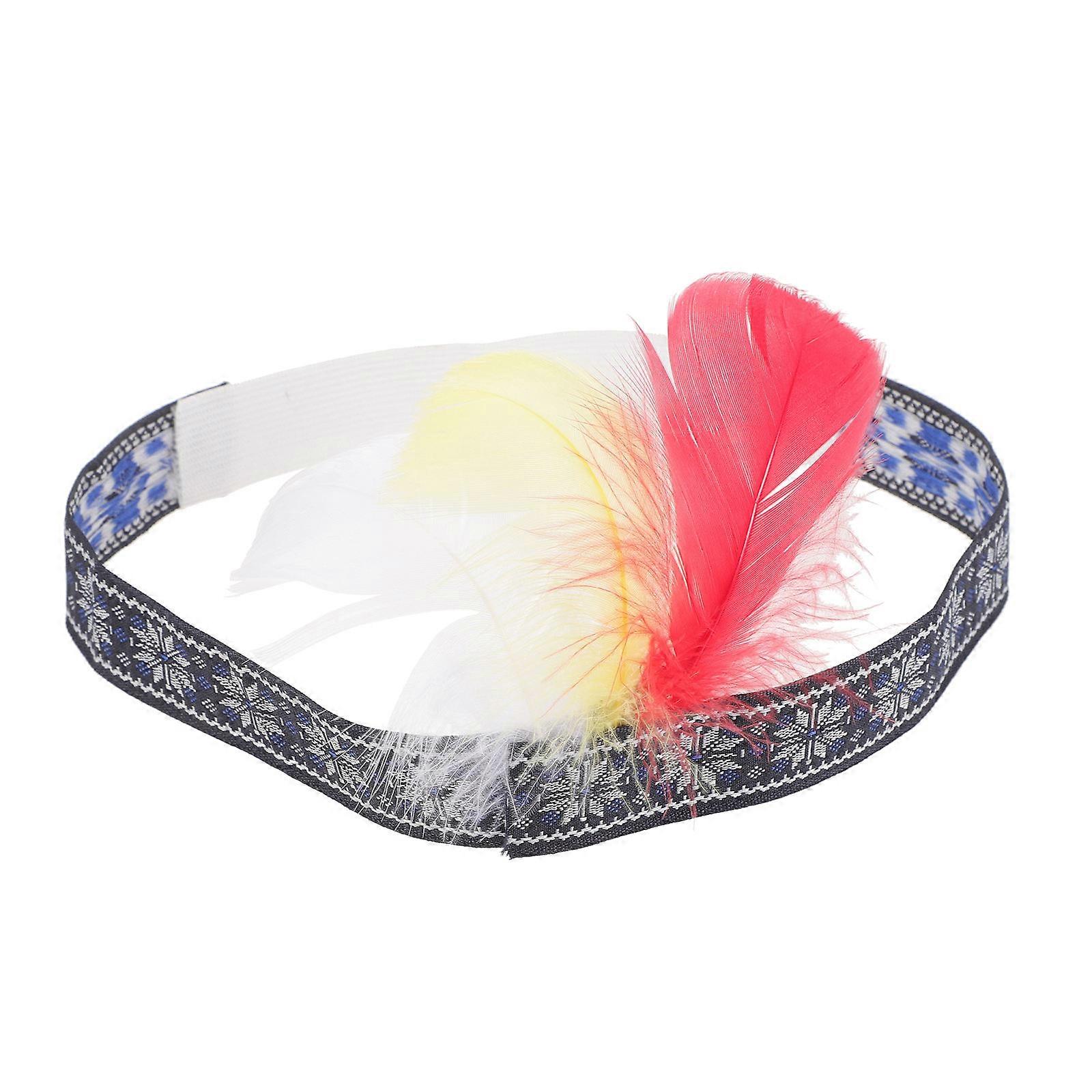Lightweight Plume Headband for Carnival Cosplay, Stage Performance, Festivals, and Costume Parties