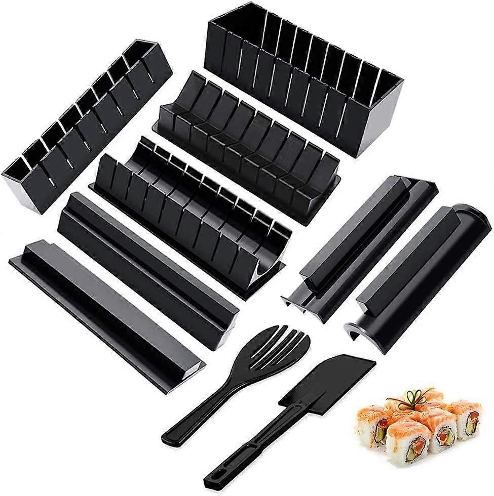Sushi Plate Sushi Making Set 10-piece Set Sushi Tool Set Homemade Sushi Making Set Suitable for DIY Sushi (8 Shapes DIY)