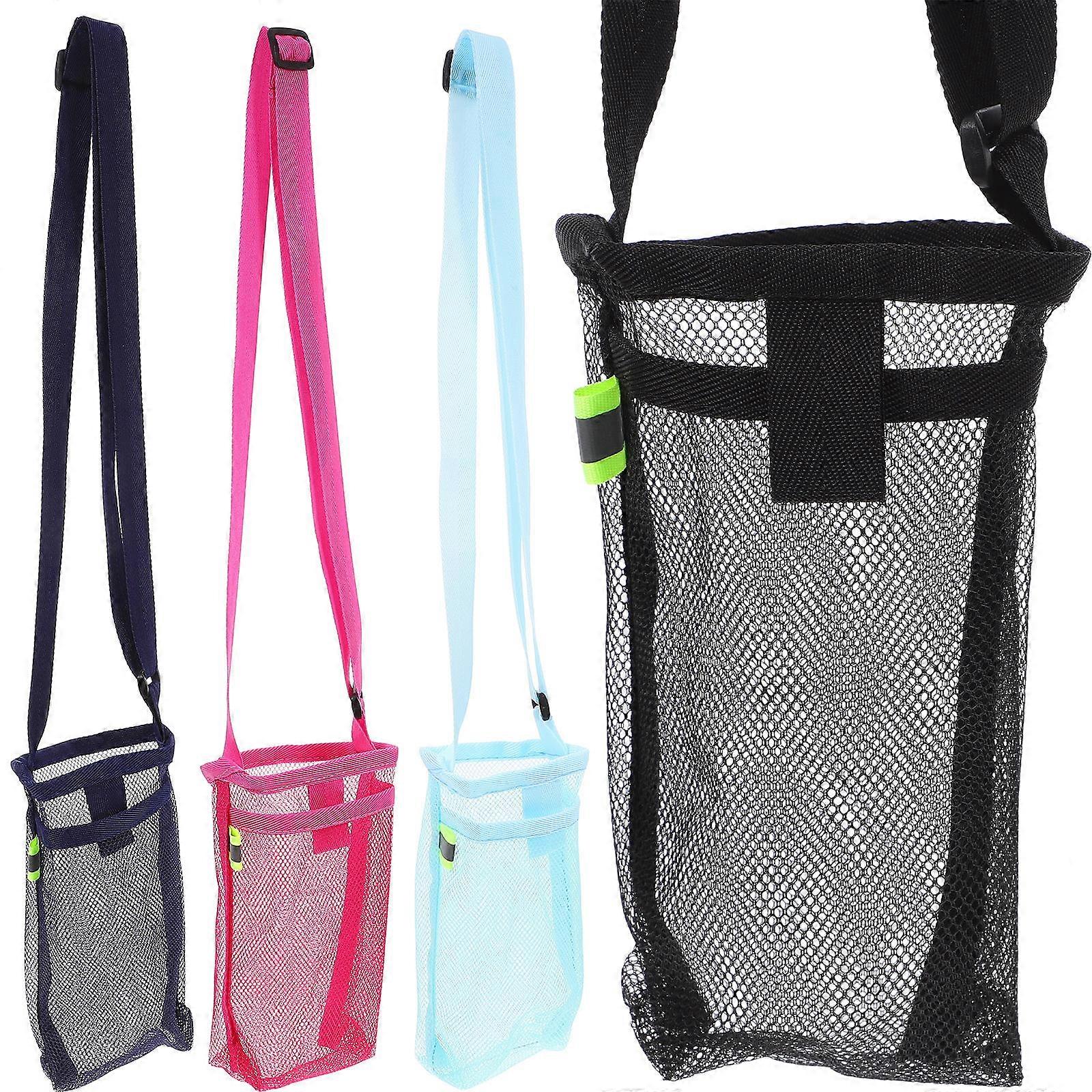 Practical Bottle Bag Camping Convenience Non-Fading Black 4Set