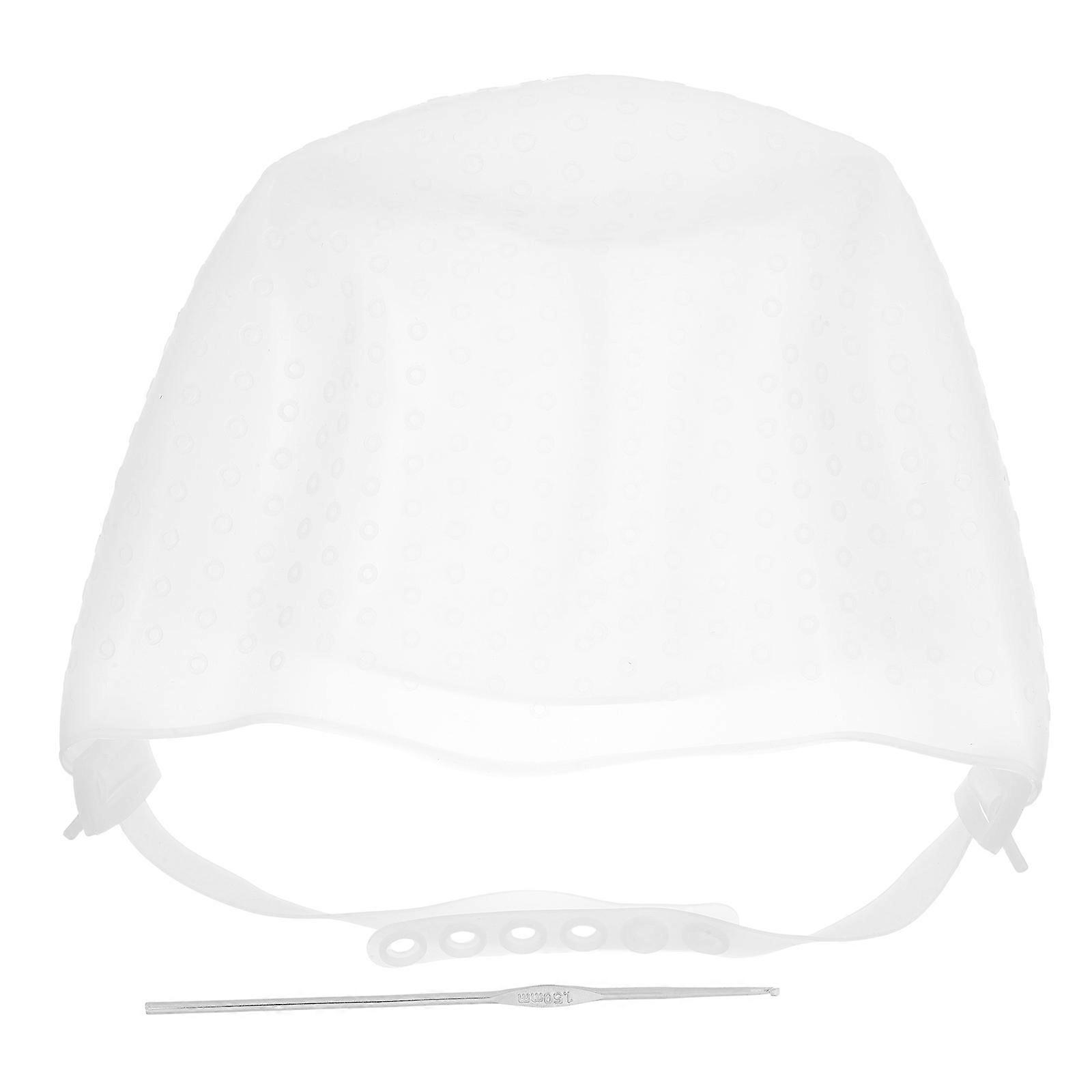 Color Hair Cap Reusable Silicone Highlighting Cap Sectioning Precise Coloring For Salon Home Use 1Pcs